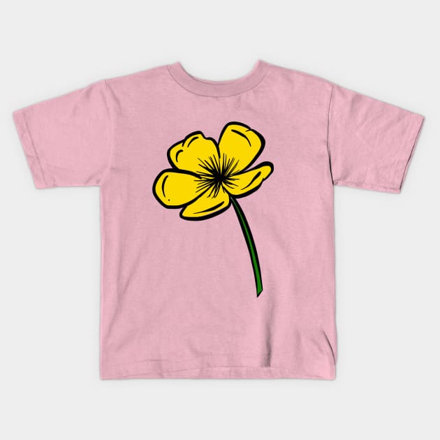 Hey There Buttercup! Kids T-Shirt by Squeeb Creative